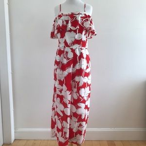 Floral Off-The-Shoulder Jumpsuit